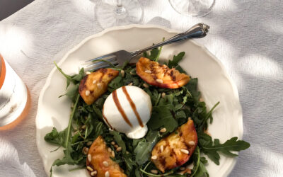 Burrata Grilled Peach Salad